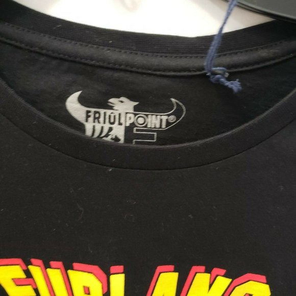 Friul Point Tee T Shirt Mens Black Graphic FURLANS INVADERS Computer XL L NWT - Picture 9 of 12